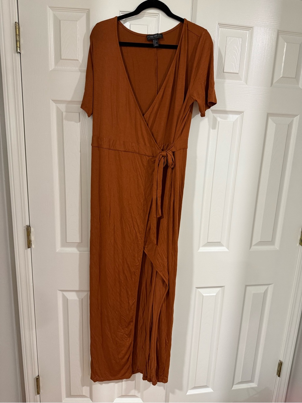 Forever 21 plus Rust Wrap Maxi Dress size 1x